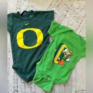Oregon ducks onesies, 3-6mos